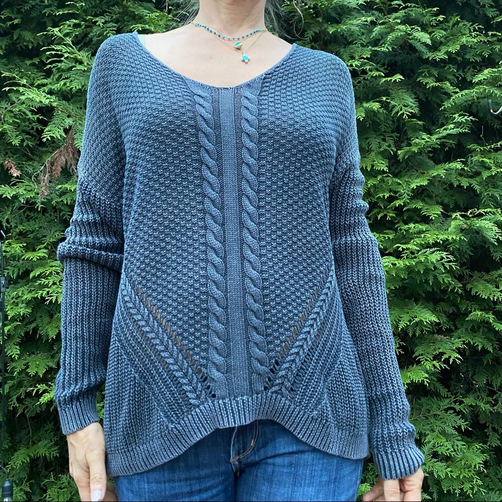 Women's Nordstom's BP Dark Grey Knit Oversized Sweater XS